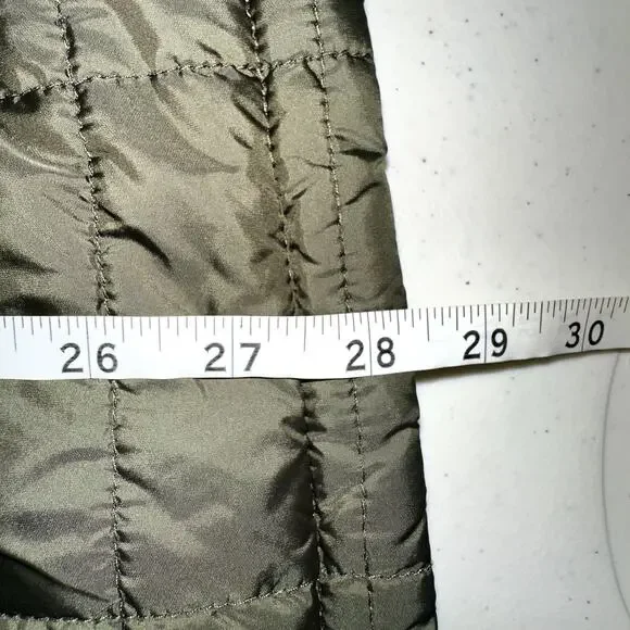 Dockers Unisex Size Large Olive Green Long Sleeve Puffer Lightweight Jacket - Picture 8 of 8